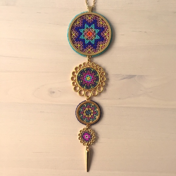 Sacred Circles Necklace / gold plated - Picture 4 of 5